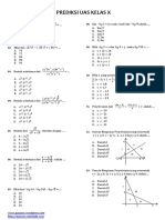 Prediksi Uas MTK Kelas X