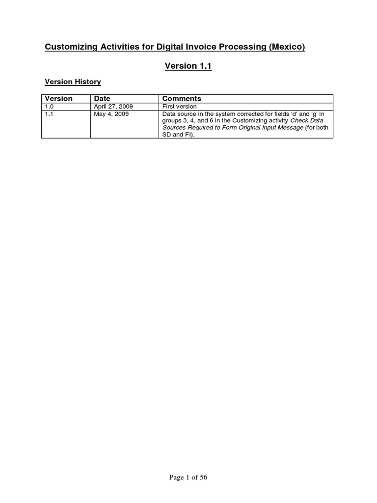 Customizing Activities For Digital Invoice Processing (Mexico) | PDF ...