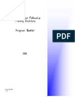 FCFTI 2008 Program Booklet