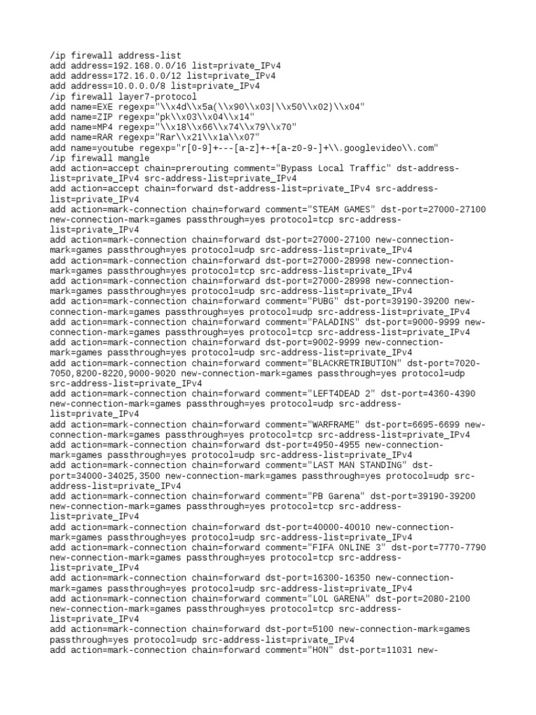 Firewall Configuration for Gaming Traffic | PDF | Wide Area Network ...