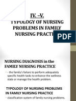 Typology of Nursing Problems in Family Nursing Practice