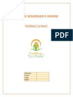 Plan de Seguridad e Higiene Tortilleria