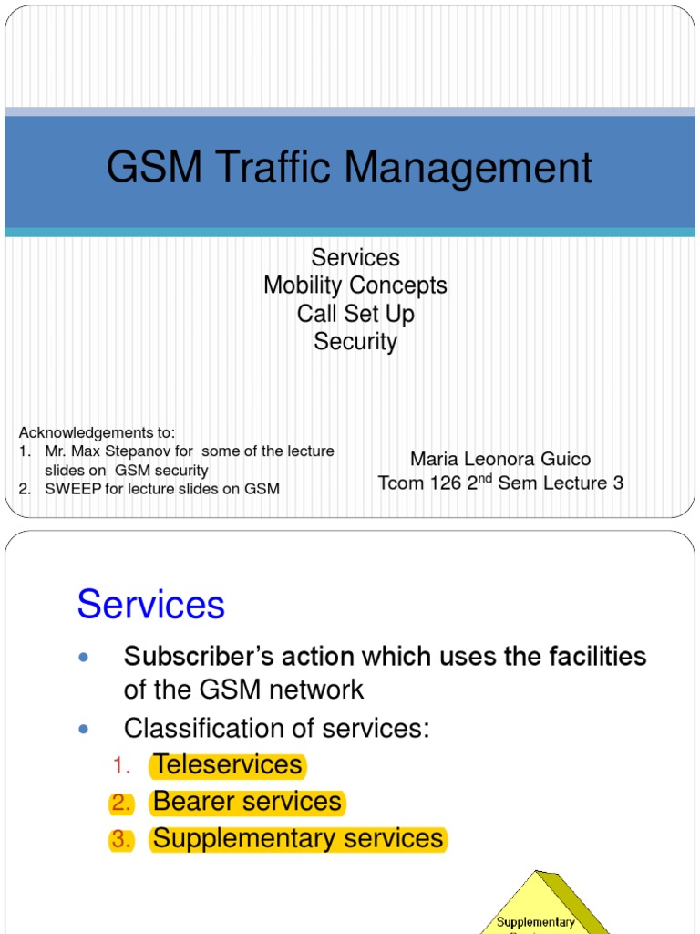 GSM Traffic Management Overview | PDF | Telecommunications Standards ...