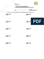 Prueba Tablas de Multiplicar