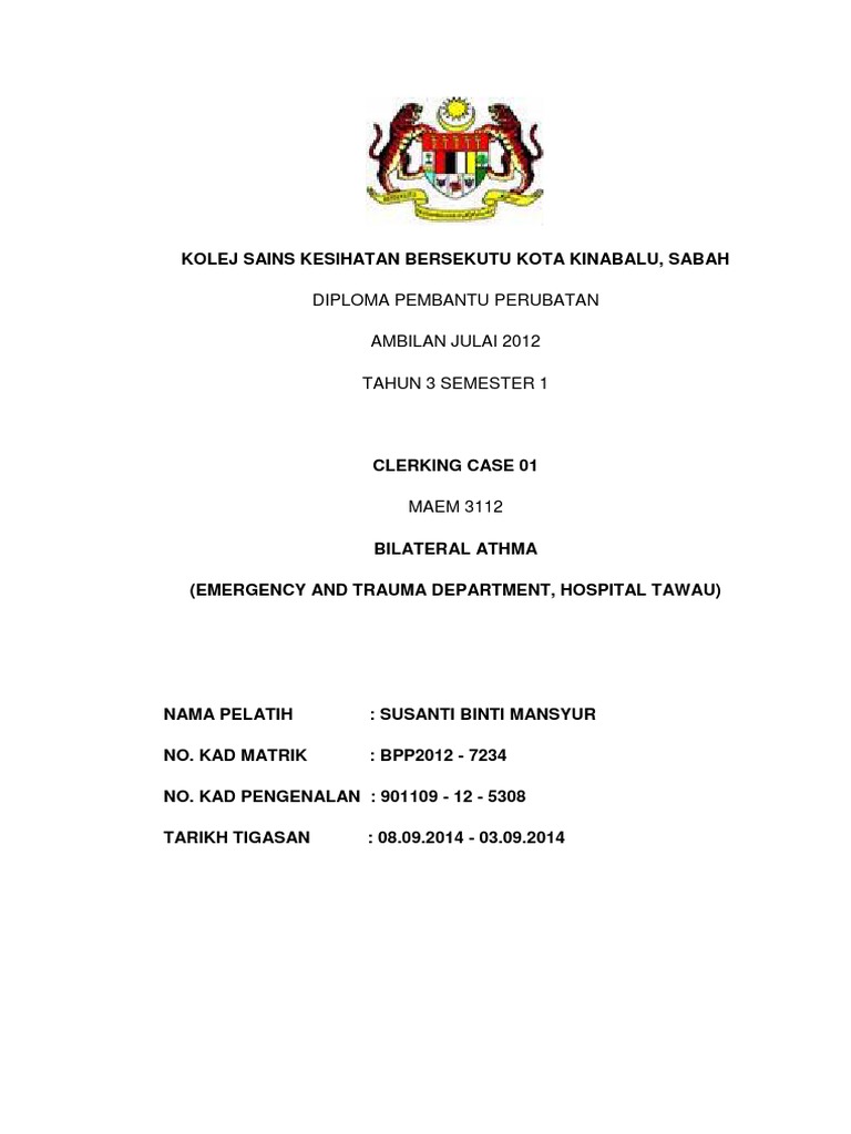 Kolej Sains Kesihatan Bersekutu Kota Kinabalu Pdf