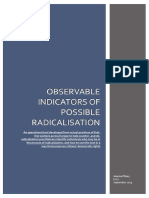 Observable Indicators of Radicalisation