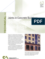 Joints in Concrete Buildings: Planning, Design and Performance