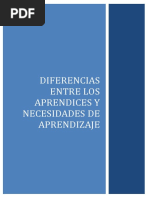 Diferencias Entre Los Aprendices y Necesidades de Aprendizaje