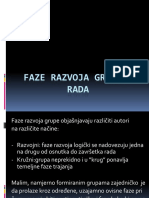 Faze Razvoja Grupnog Rada