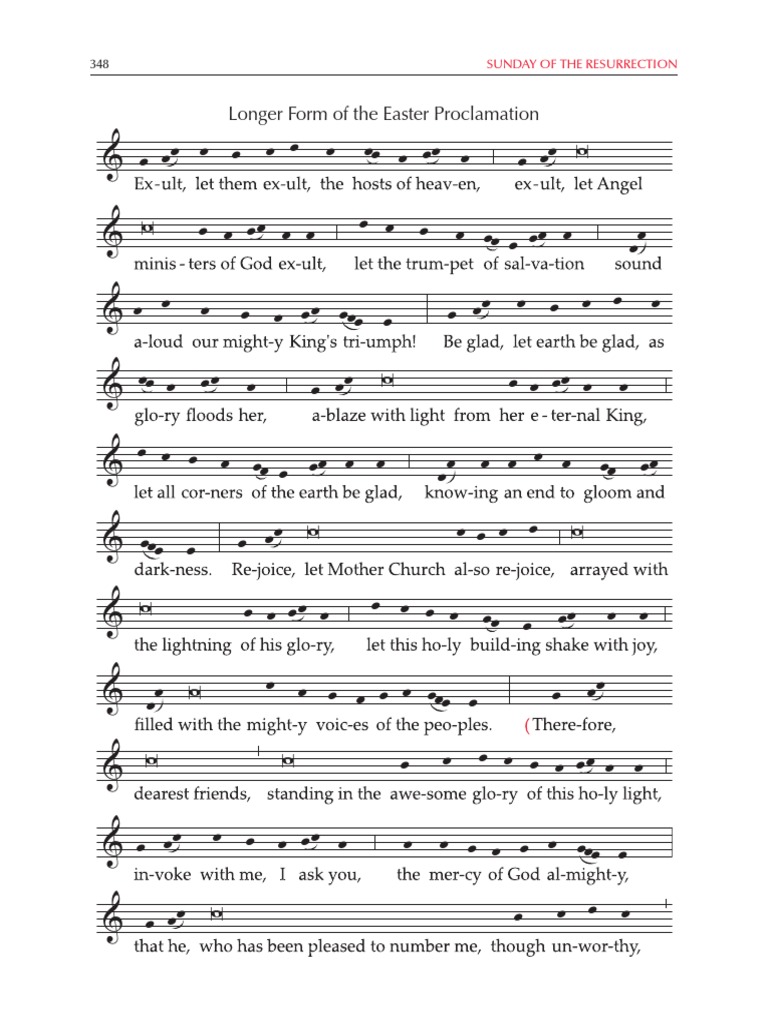 Exultet (2011) Missal Chant PDF