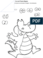 Cut and Paste Alligator PDF