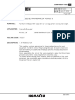 Installation Manual: Subject: Field Assembly Procedure On Pc350Lc-8