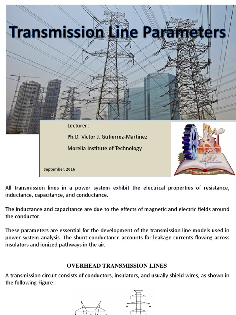 2 Transmission Line Parameters PDF Inductance Electrical