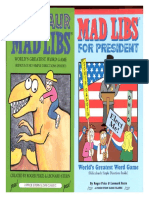 Dinosaur Mad Libs and Mad Libs For President PDF