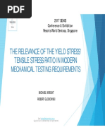 The Relevance of YS/UTS Ratio