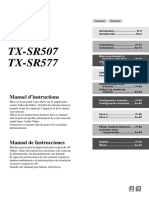 Manual TX-SR507 French-Spanish PDF