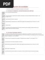 Cuadro Comparativo de Sociedades