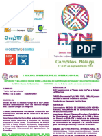 PROGRAMA "AYNI: I SEMANA INTERCULTURAL INTERNACIONAL". Campillos (Málaga) Del 17 Al 23 de Septiembre de 2018