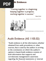 Class 13 - Audit Evidence