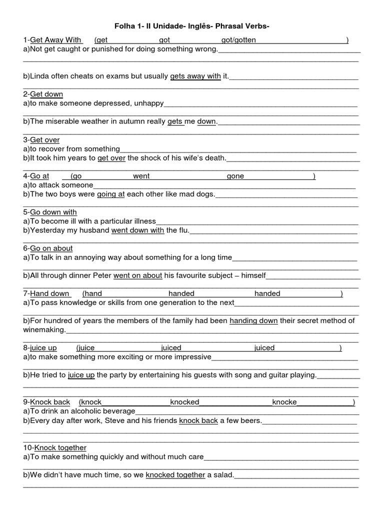 Essential Phrasal Verbs in English | PDF