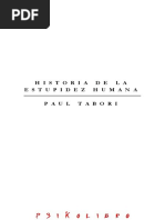 Tabori Paul Historia De La Estupidez Humana Rtf Homo Sapiens Prejuicios