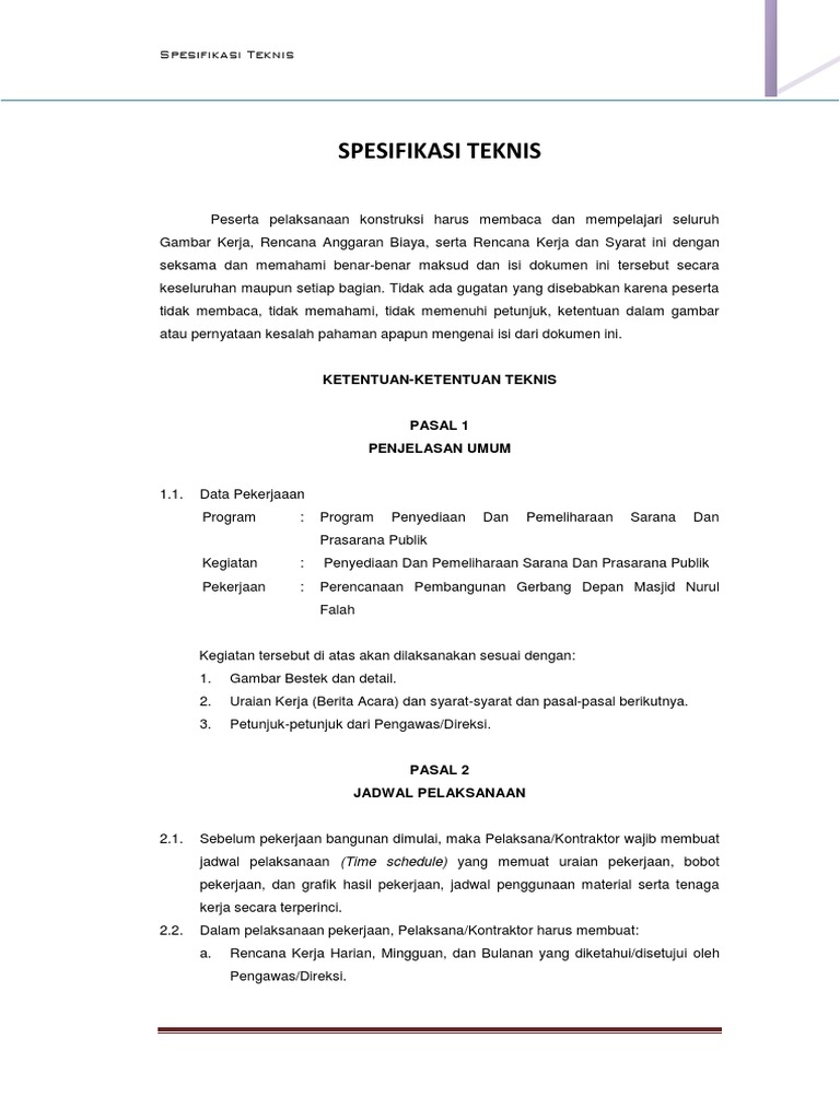 Rencana Letak Kolom dan Sloef mosques