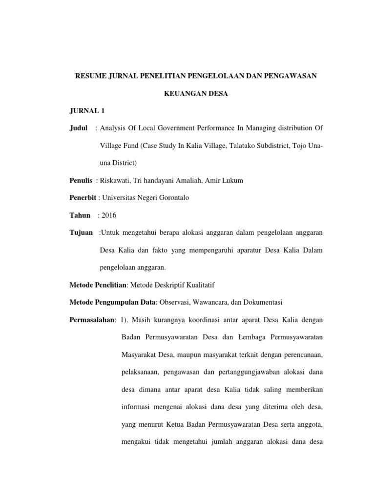 Contoh Soal Akuntansi Keuangan Desa Helmi Kediris