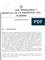 Ejercicios, Problemas y Modelos en La Ensenanza Del Algebra