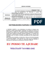 Unopar Ciências Contabéis -Distribuidores Rapidão Cometa 7 e 8