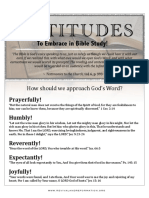 537 - Attitudes To Approach Bible Study