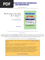 Web Page Design in 7 Days