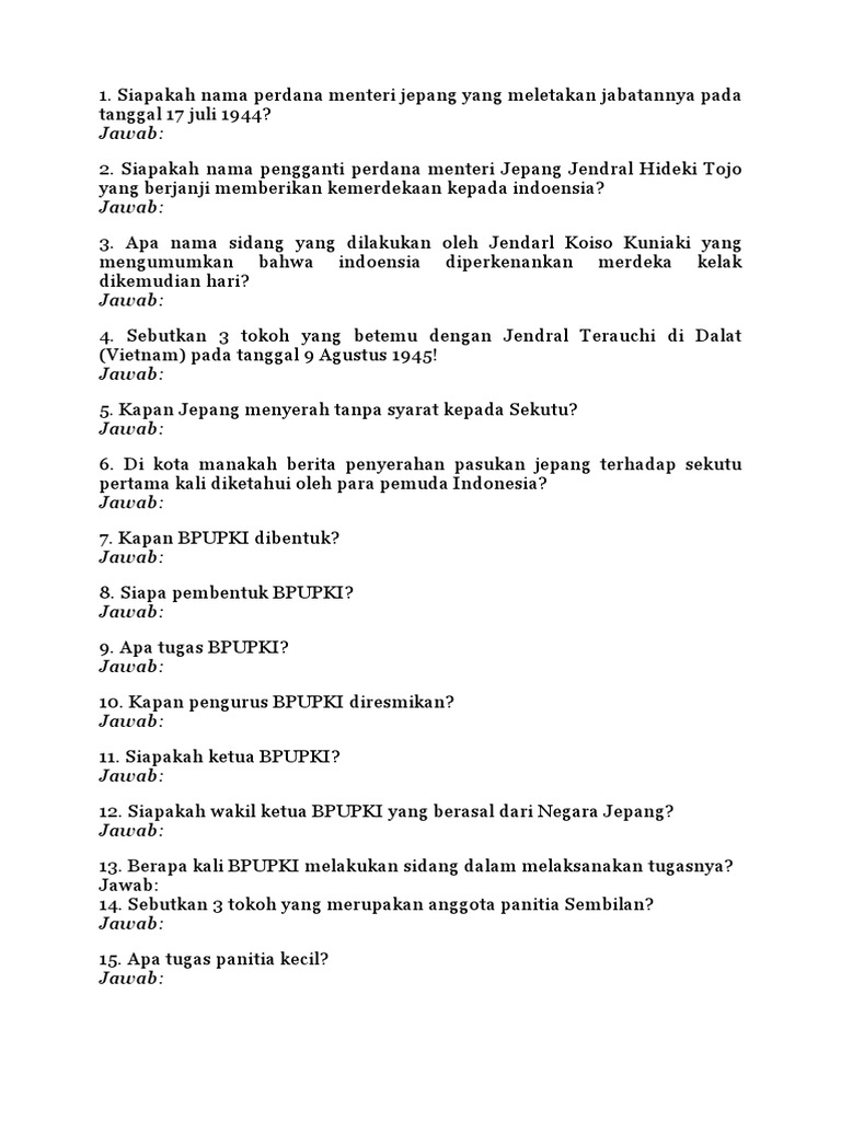 Bpupki Dan Ppki Soal Saja Pdf