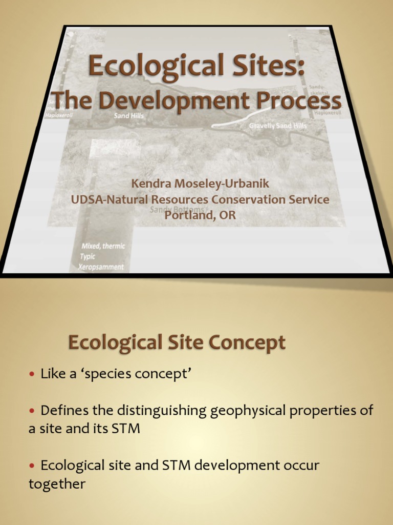 Developing Ecological Site Concepts | PDF | Vegetation | Ecology