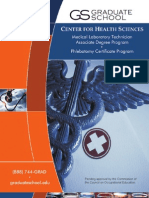 Center For Health Sciences Brochure