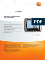 Testo 608 Data Sheet