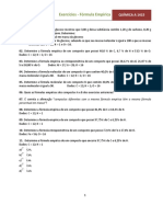 Quimica A.1415 - Formula Empirica - Questões