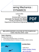 DY Lect4a - KInematicMotionOf2Particles - RelativeMotion PDF