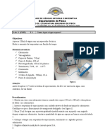 Como a água aquece: medição do aumento de temperatura