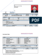 Curriculum Vitae: Personal Information