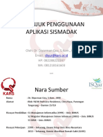 Petunjuk Penggunaan Aplikasi SISMADAK PDF