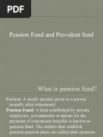 Pension Fund and Provident Fund