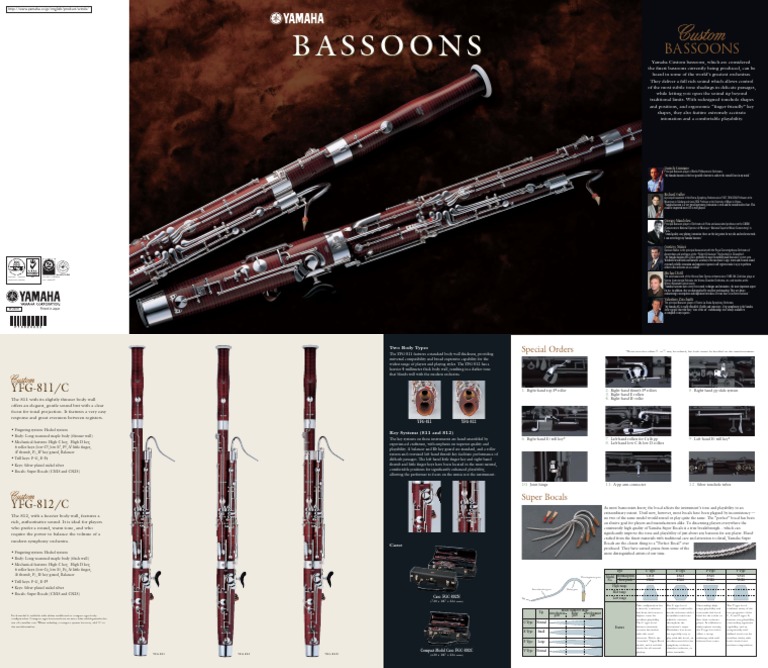 W240R Bassoons General Catalogue PDF Bassoon Orchestras