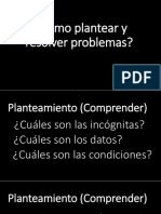 Cómo Plantear y Resolver Problemas