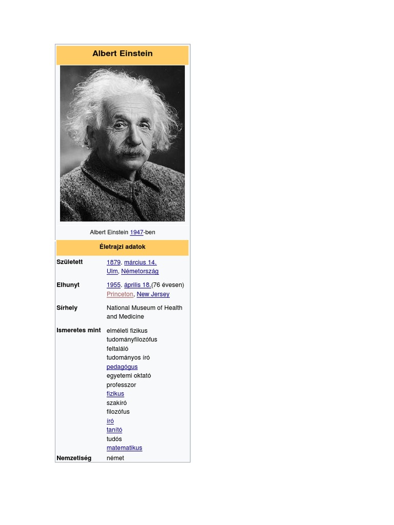 Albert Einstein | PDF