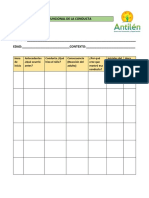 Planilla Análisis Funcional de La Conducta Tea PDF