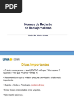 Radiojornalismo - Normas de Redação