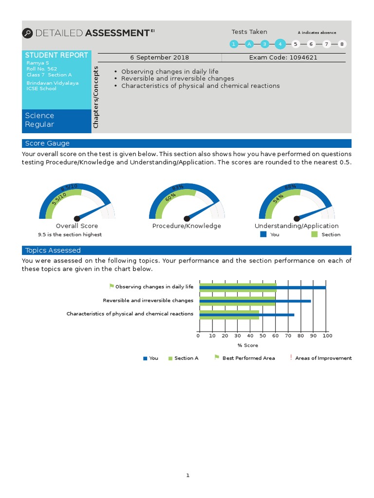 Student Report: Science Regular | PDF | Chemical Substances | Matter