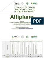BOLETÍN Nº 176-2018 AGROMETEOROLÓGICO del 11 al 20 de Septiembre-Altiplano