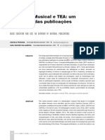 Educação Musical e TEA: um panorama das publicações nacionais