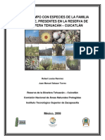 Guía de Campo Con Especies de La Familia Cactaceae Presentes en La RBT-C